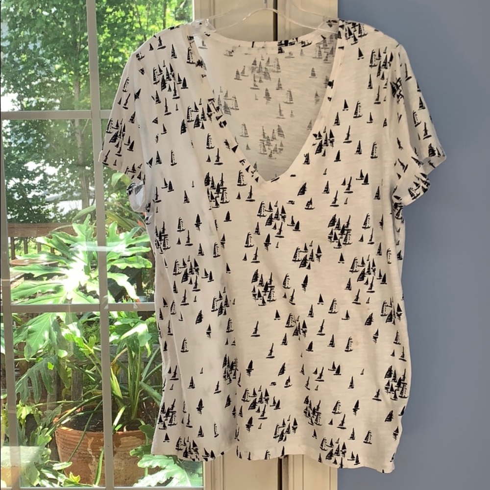 Merona t shirt nautical black/white xxl $11